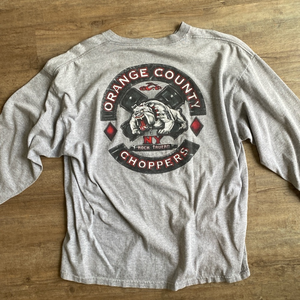 Orange County Choppers Gray Long Sleeve Shirt
